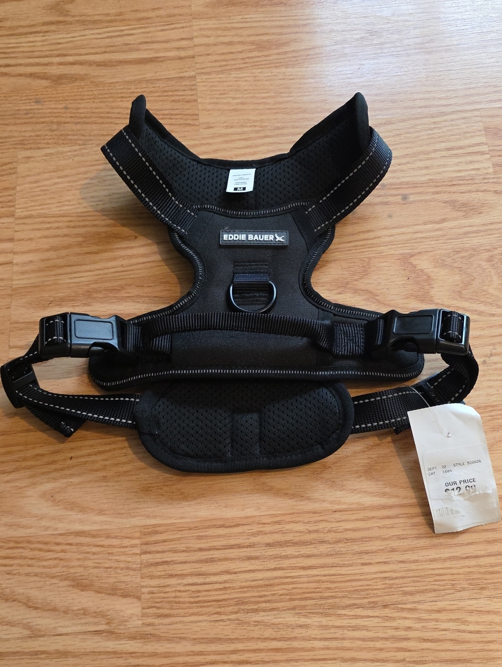 Eddie Bauer Black Padded Dog Harness